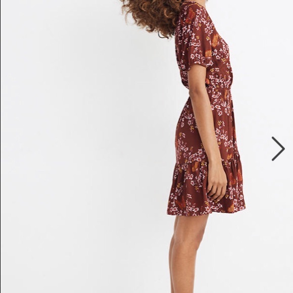 MADEWELL Ruffle-Wrap Dress in Windowbox Floral - Picture 2 of 5